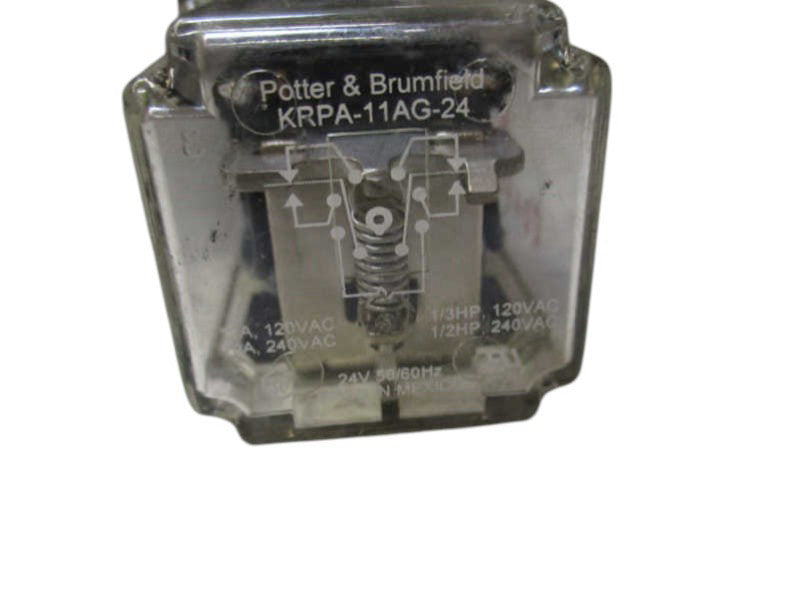 POTTER & BRUMFIELD KRPA-11AG-24 RELAY 24V UNMP