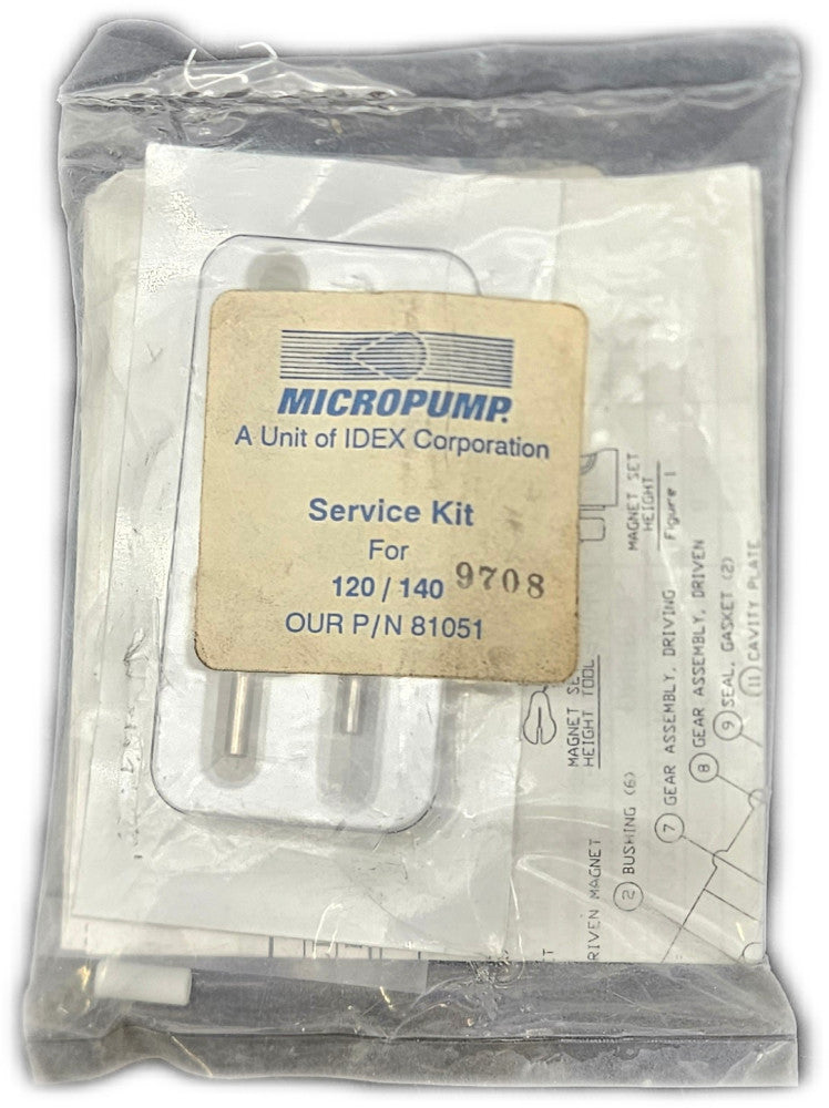 Micropump 81051 Service Kit for 120/140 - New
