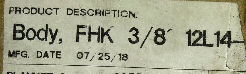 5-BODY, COUPLING FHK 38' H3-1BR