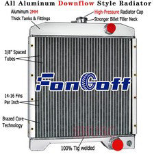 3-Row Tractor Radiator FOR Case-IH 580K 580K-1 580K-11 580K-111 580SK A172038