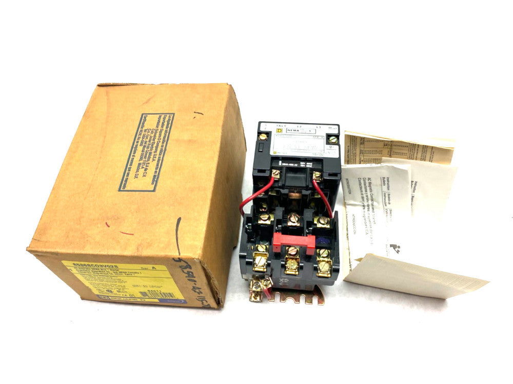 Schneider Square D 8536SCO3V02S Nonreversing NEMA Motor Starter Ser. A 3-Ph