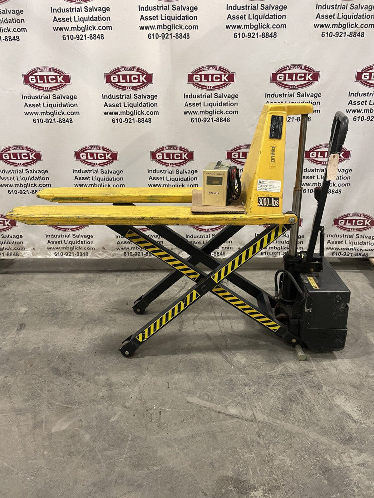 Wesco TEHL21 43” Telescoping High-Lift Electric Pallet Jack/Truck 3000lbs