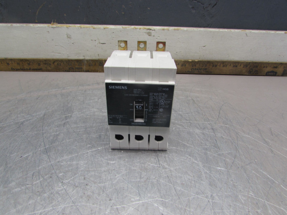 SIEMENS HGB3B050 ,CIRCUIT BREAKER, 3P/ 50A /480V GOOD TAKEOUT! MAKE OFFER!