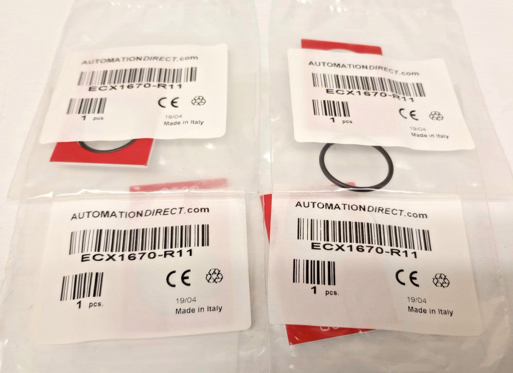 Automation Direct ECX1670-R11 Stop Legend Plate With O-Ring (Pack Of 4)
