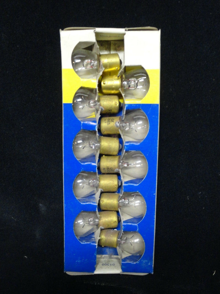 GENERAL ELECTRIC - MINIATURE LAMPS - LOT OF 10 - PART NUMBER 1665 - NEW IN BOX