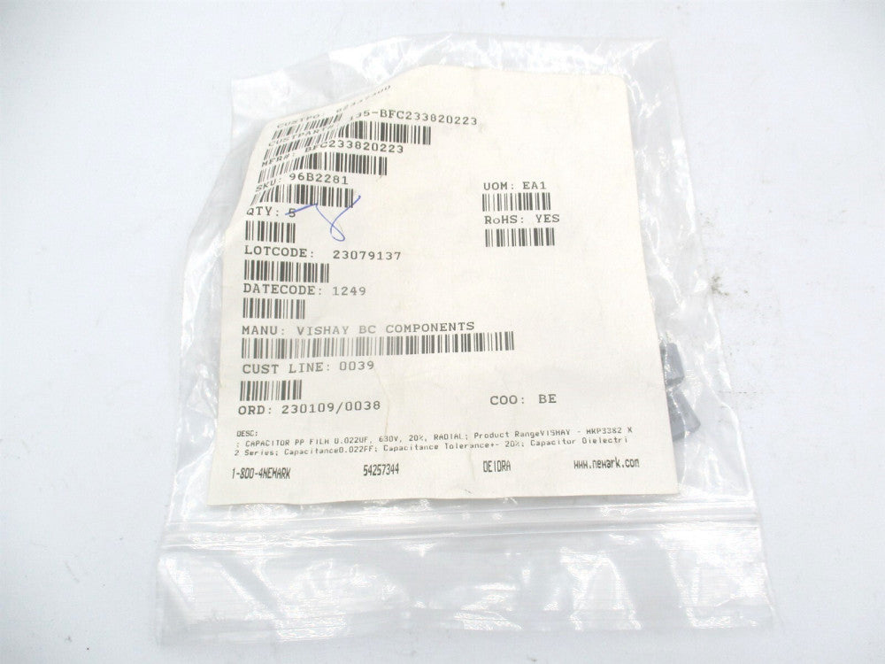 Vishay (BFC233820223) 310V 630V Polypropylene Film Capacitor - Pack of 8
