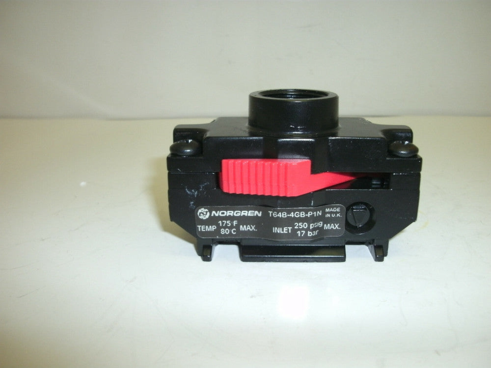 NORGREN T64B-4GB-P1N SLIDE VALVE ASSEMBLY INLET 250 PSIG MAX 17 BAR NEW NO BOX
