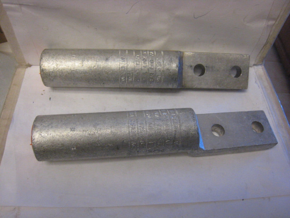 (2Pc) BLACKBURN AL44, 750-800MCM Compression Wire Lug 2-Hole 7TAA268500R0016