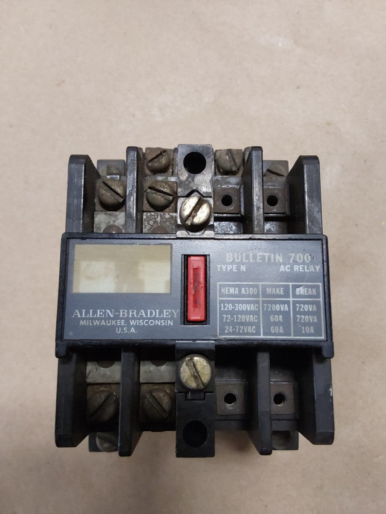 Allen-Bradley Bulletin 700, Type N, 700-N800A1, AC Control Relay