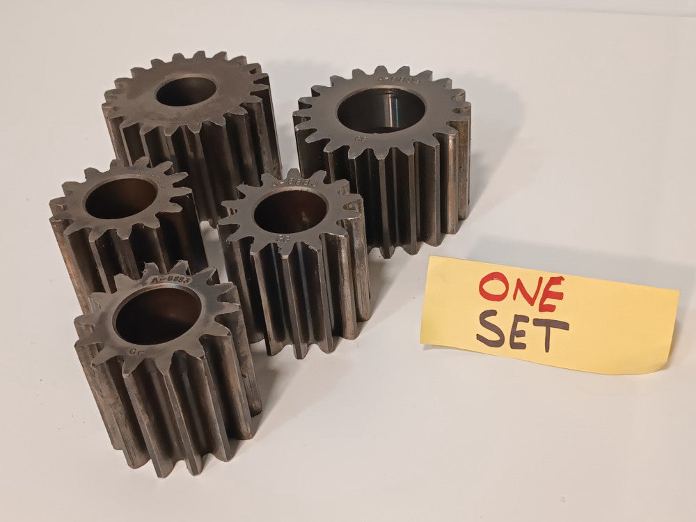 Lot of 5 Planetary Gears A-7097 (Qty 1), A-6883 (Qty 3), A-6882 (Qty 1)