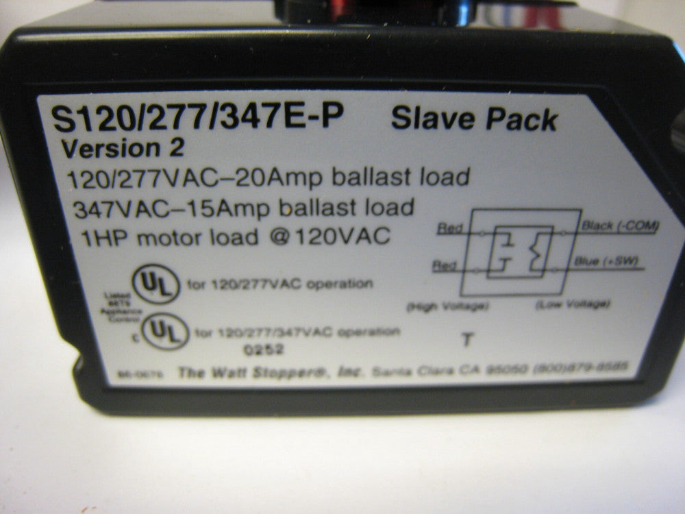 Watt Stopper S120/277/347E-P Slave Pack Auxiliary Relay Pack