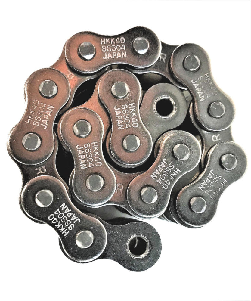 HKK CHAIN 18T STAINLESS STEEL DOUBLE COUPLING CHAIN (CC4018) NOS