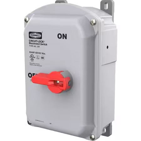 Hubbell Wiring Device-Kellems Hblds60vfd Disconnect Switch, Nonfusible, 3Pst,