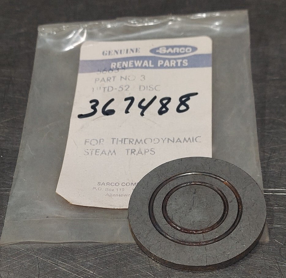 GENUINE SPIRAX SARCO 56635 Part #3 1" Disc TD-52 Thermo-Dynamic Steam Trap