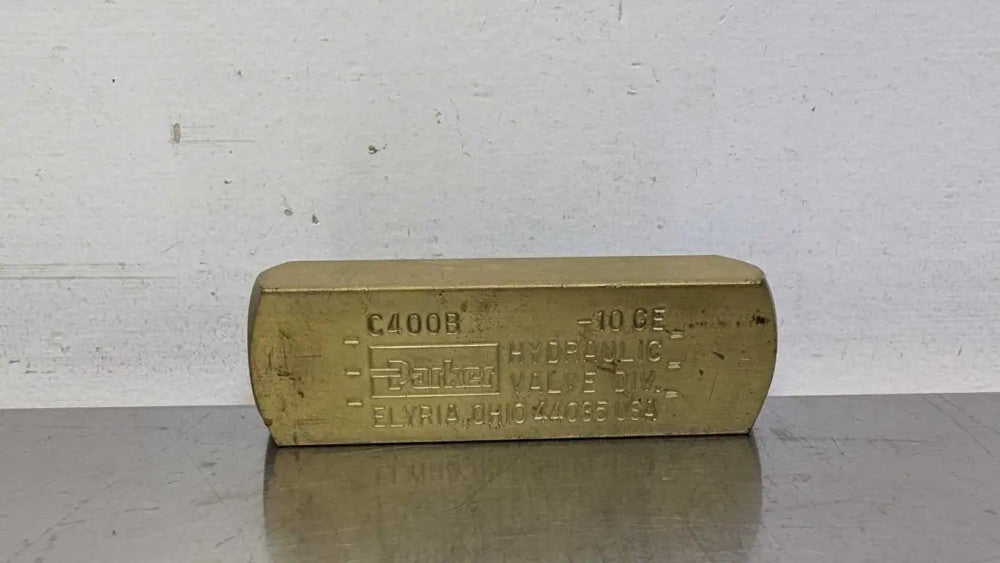 Parker C400B Hydraulic Check Valve 2000 PSI 5GPM