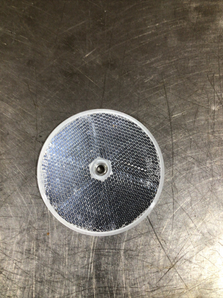 3 1/4 In Round White Clear Reflector
