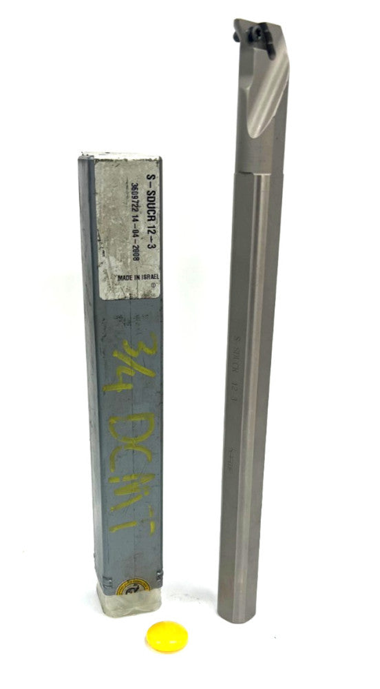 BEAR S-SDUCR 12-3 INDEXABLE BORING BAR 0.9850" MIN BORE OAL 10"