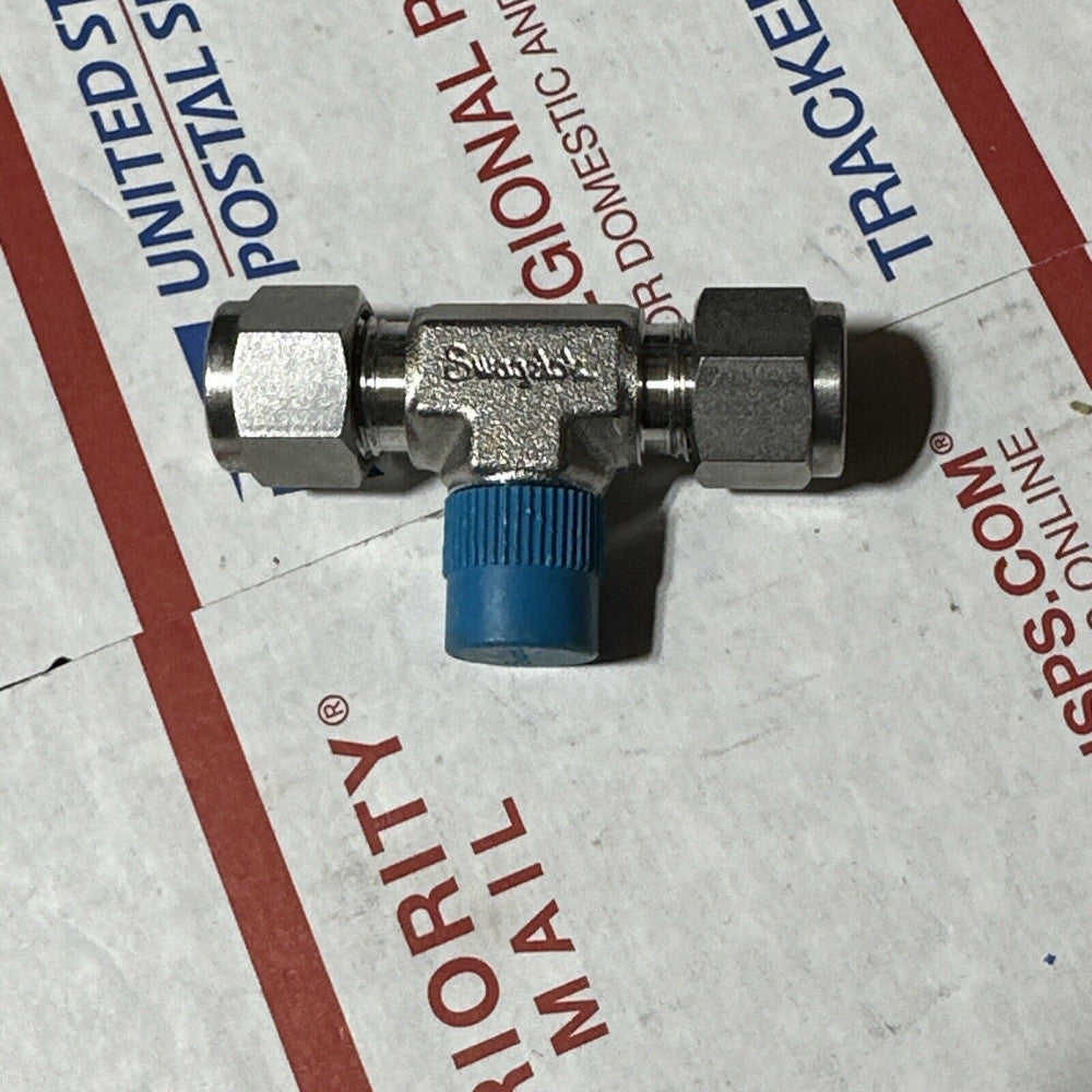 New Swagelok 3/8" Stainless Steel 1/4” Male NPT Branch Tee SS-600-3TTM