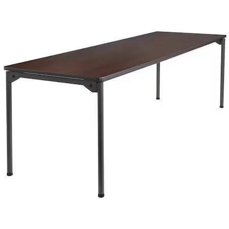 Iceberg 65834 Rectangle Maxx Legroomã¢Â€Žâ¢ Wood Folding Table, Walnut - 30" X
