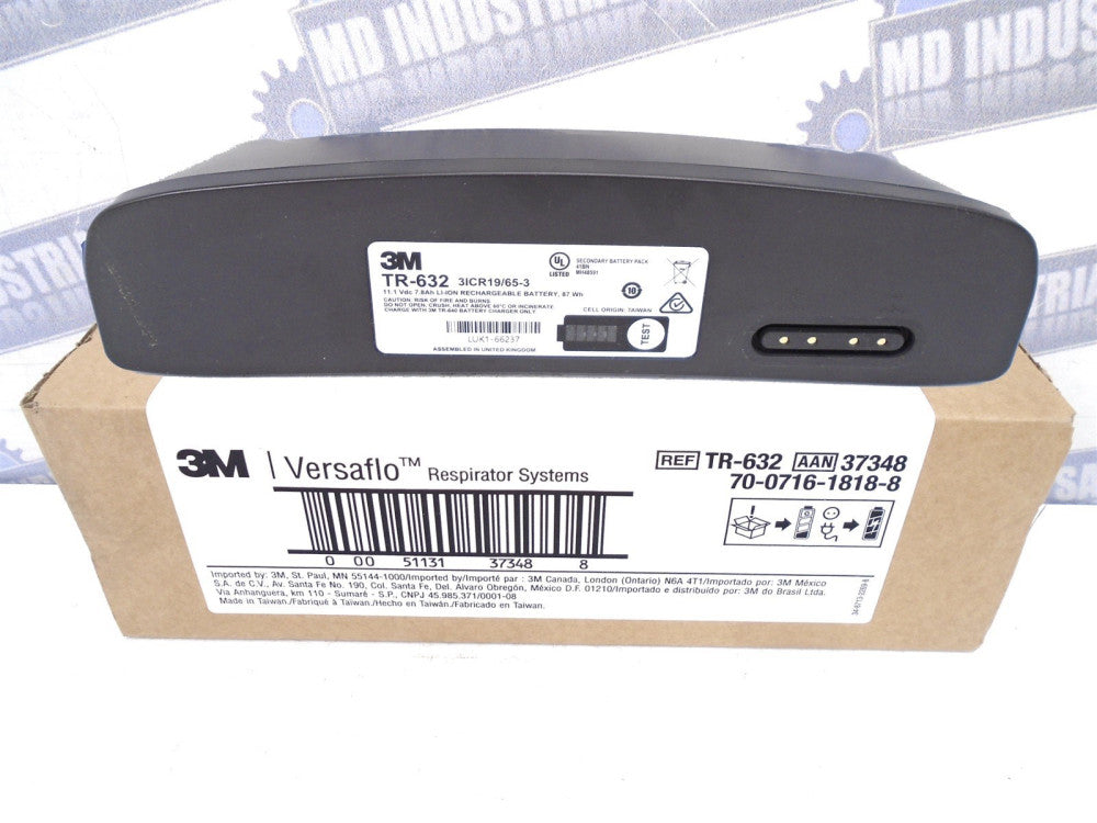 3M - TR-632 - Versaflo HIGH CAPACITY BATTERY for TR-600 Series PAPR (NEW in BOX)