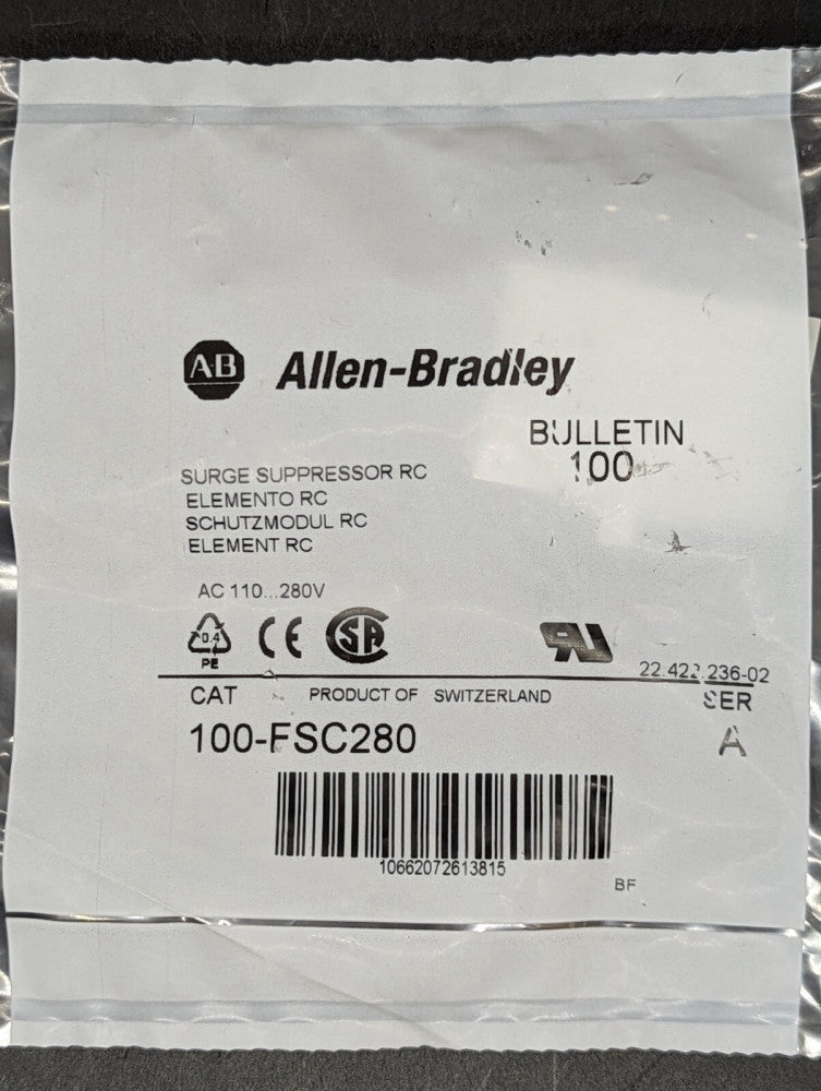Allen Bradley 100-FSC280 Surge Suppressor 110/280V New In Box USA
