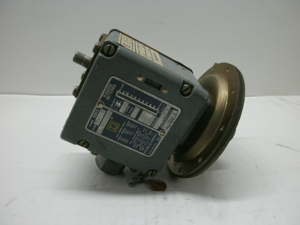 SQUARE D 9012-AMW1S7 PRESSURE SWITCH RANGE 10-80IN W DIFFERENTIAL 5-2IN W