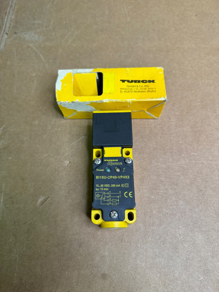 TURCK Bi15U-CP40-VP4X2 PROXIMITY SENSOR, 10-65 VDC, NEW-OPEN BOX! MAKE OFFER!
