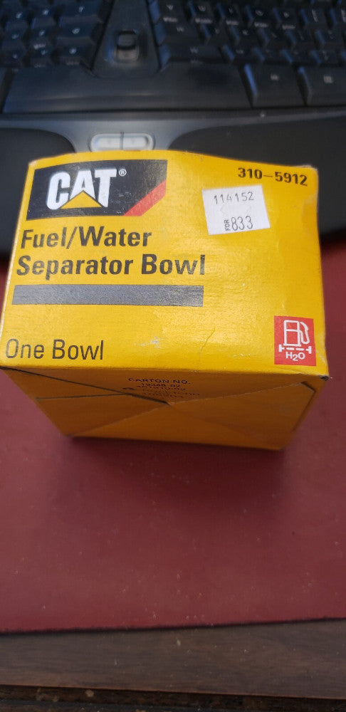 NEW Genuine CAT Caterpillar 310-5912 Fuel Water Separator Bowl ( F1-4C)