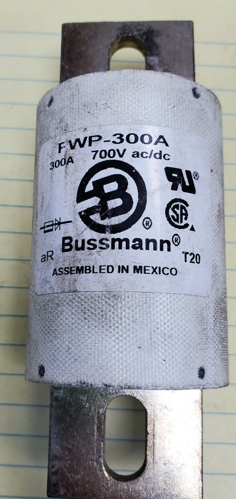 Bussmann FWP-300A 300Amp FWP 700VAC/DC High-Speed Fuse TESTED WORKING PULL [OF20