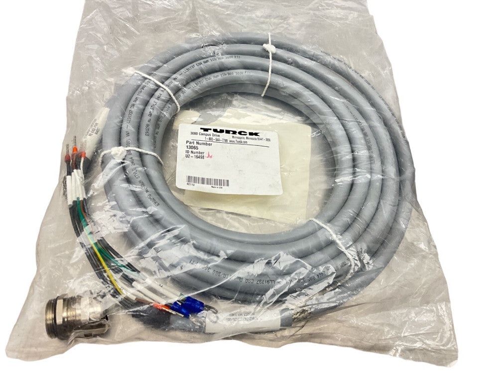 TURCK 13065 CABLE ASSEMBLY ID NO. U2-16498, RS B450 PWR, W4057 BAG SEALED