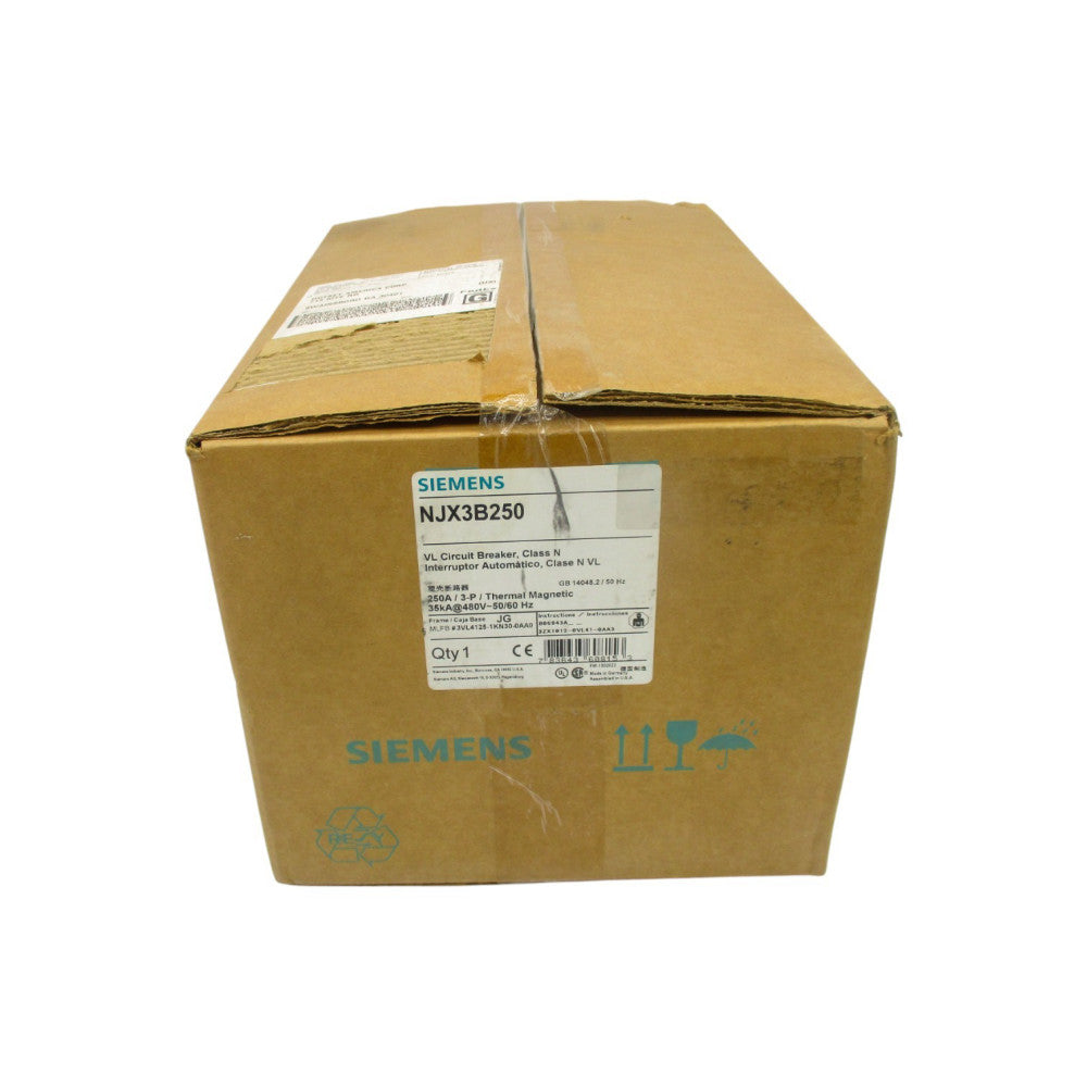 SIEMENS NJX3B250 3VL4125-1KN30-0AA0 480V 250A NSFS