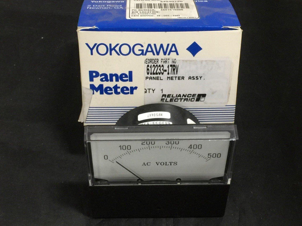 NEW Yokogawa 612233-17RV Panel Volt Meter