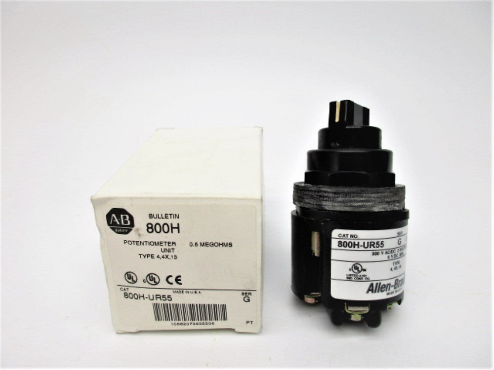 ALLEN BRADLEY 800H-UR55 SER. G 300VAC/DC (WH) NSMP