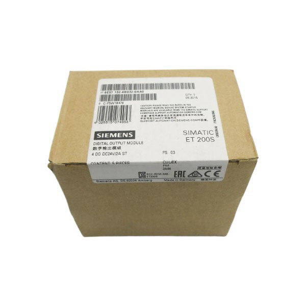 SIEMENS 6ES7132-4BD32-0AA0 24VDC (PKG OF 5) NSFS