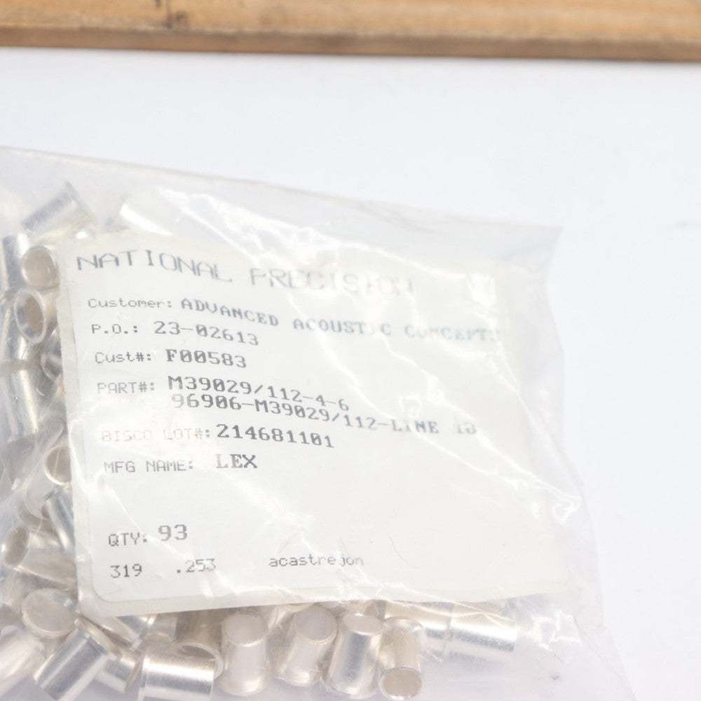 (93-Pk) Circular MIL Spec Contact Adapter M39029/112-4-6