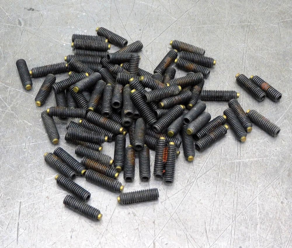 Ingersoll M6-1.0 x 20 Brass Tip Socket Set Screw Black Oxide Lot of 85