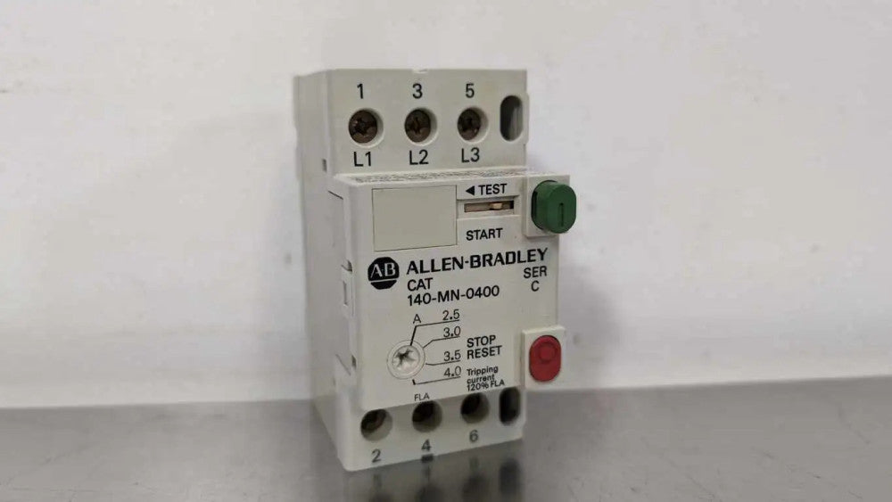 Allen-Bradley 140-MN-0400 Manual Motor Starter Circuit Breaker Ser C 2.5-4.0A 3