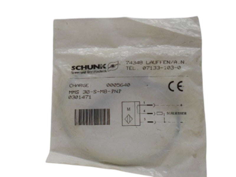 SCHUNK MMS30-S-M8-PNP MAGNETIC SWITCH NSMP