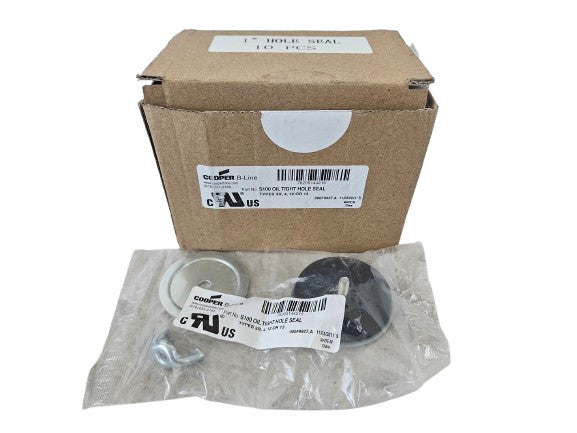 (Box of 8) Cooper B-Line S100 Oil Tight Hole Seal, Types 3R, 4, 12 or 13