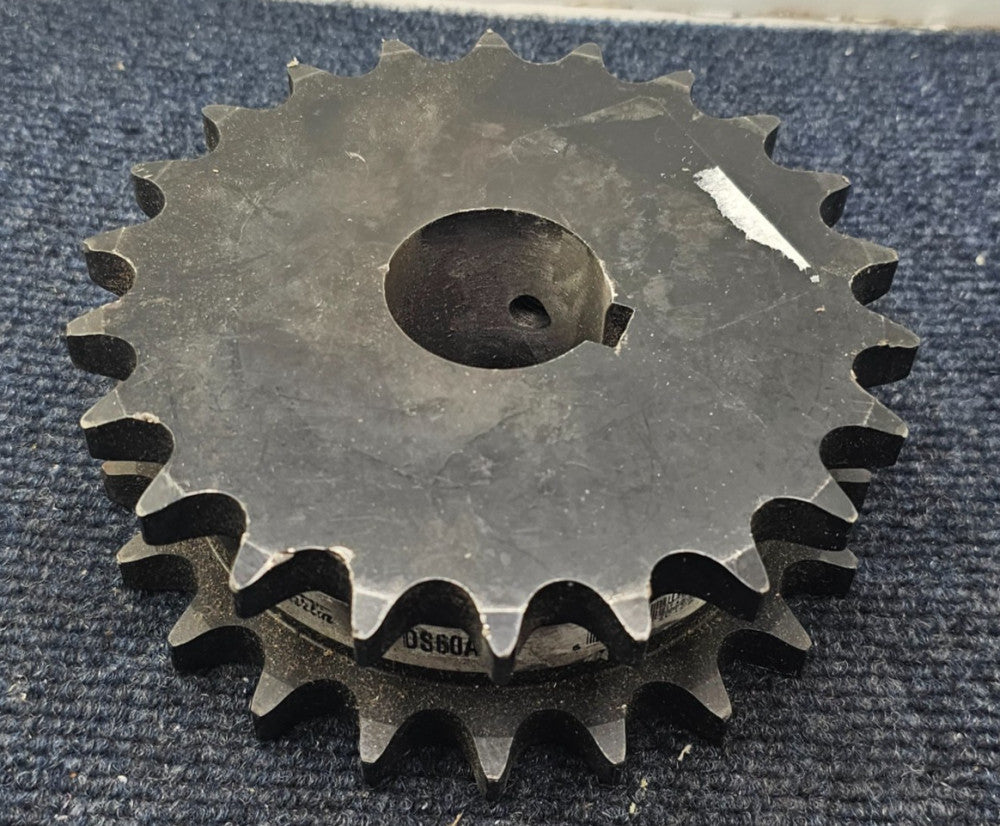 Martin DS60A22 Steel Double Single Stock Bore Sprocket, 22-Teeth