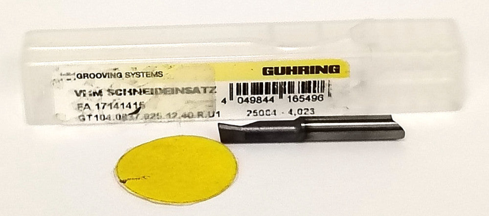GUHRING BORING BAR RIGHT HAND 4.00 MIN BORE DIAM GT104.0837.025.12.40.R