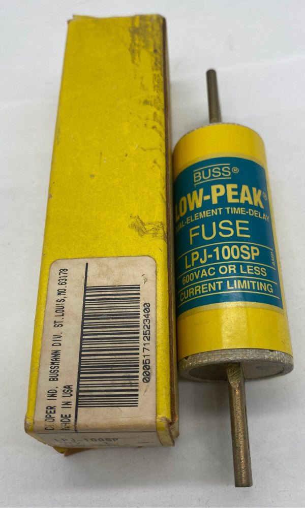 Bussmann LPJ-100SP Low-Peak Time Delay Fuse 600VAC 100Amp, Class J