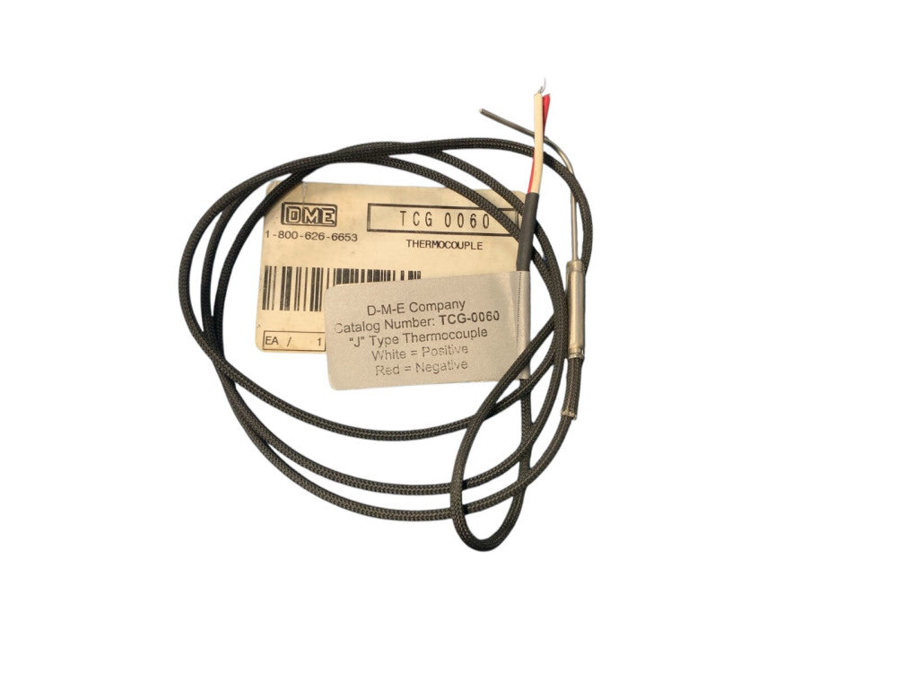 DME, TCG0060 thermocouple, Gate Mate , Dia= .063", 36" Leads, J Type, .75"