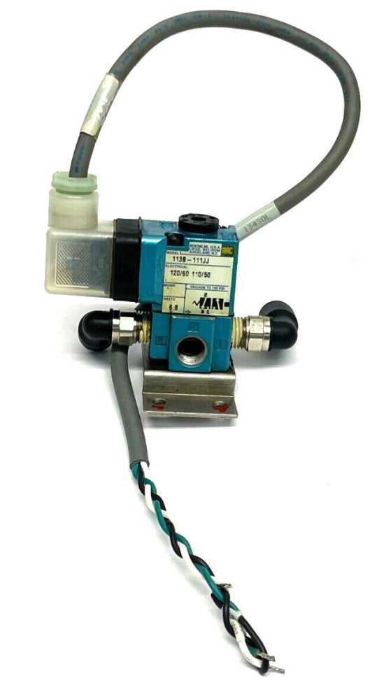 MAC Valves 113B-111JJ Solenoid Valve w/ Canfield P5167-1661000 MPC Type 6 20"