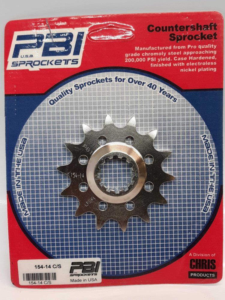 PBI 154-14 C/S Countershaft Steel Front Sprocket 14T Husky