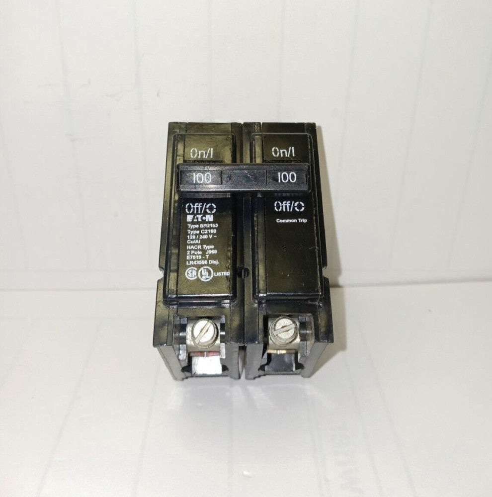 NEW EATON 100 AMP CIRCUIT BREAKER 2 POLE 120/240 VAC BR2100