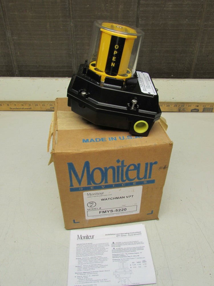 MONITEUR WATCHMAN VPT FMYS-5220 VALVE POSITION TRANSMITTER NEW IN BOX !! M/OFFER