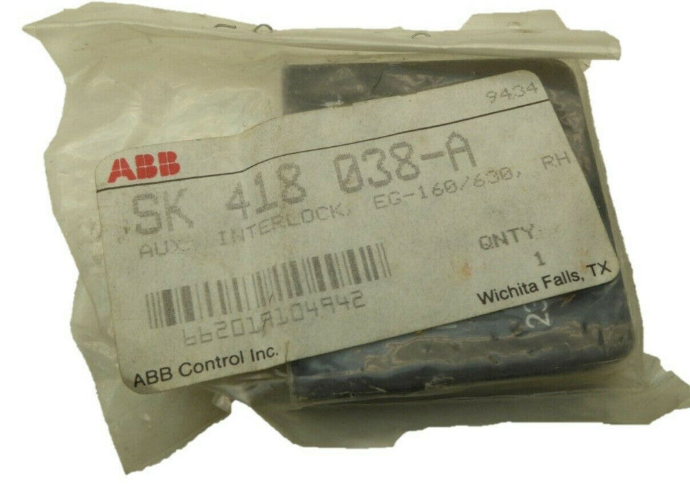 ABB SK 418 038-A Auxiliary Interlock SK418038A NEW