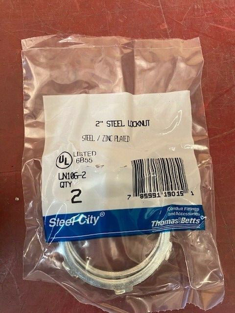 (25 - 2 packs) 50 total Thomas & Betts LN1062 Locknut (NEW)
