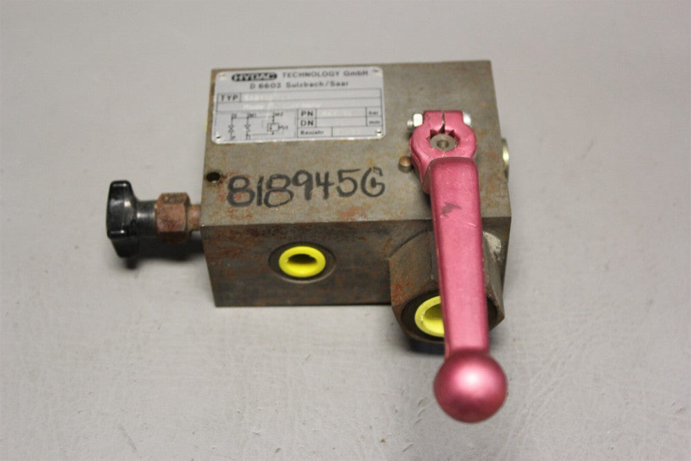 HYDAC HYDRAULIC SAFETY ACCUMULATOR SHUT OFF BLOCK SAB10M12A